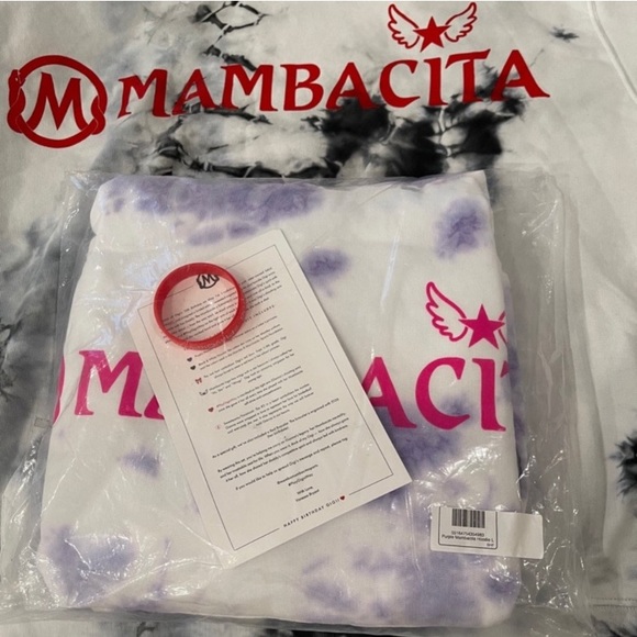 NWT Dannijo x Mambacita Purple and White Kobe Hoodie Sweatshirt. Size L. - Picture 12 of 12
